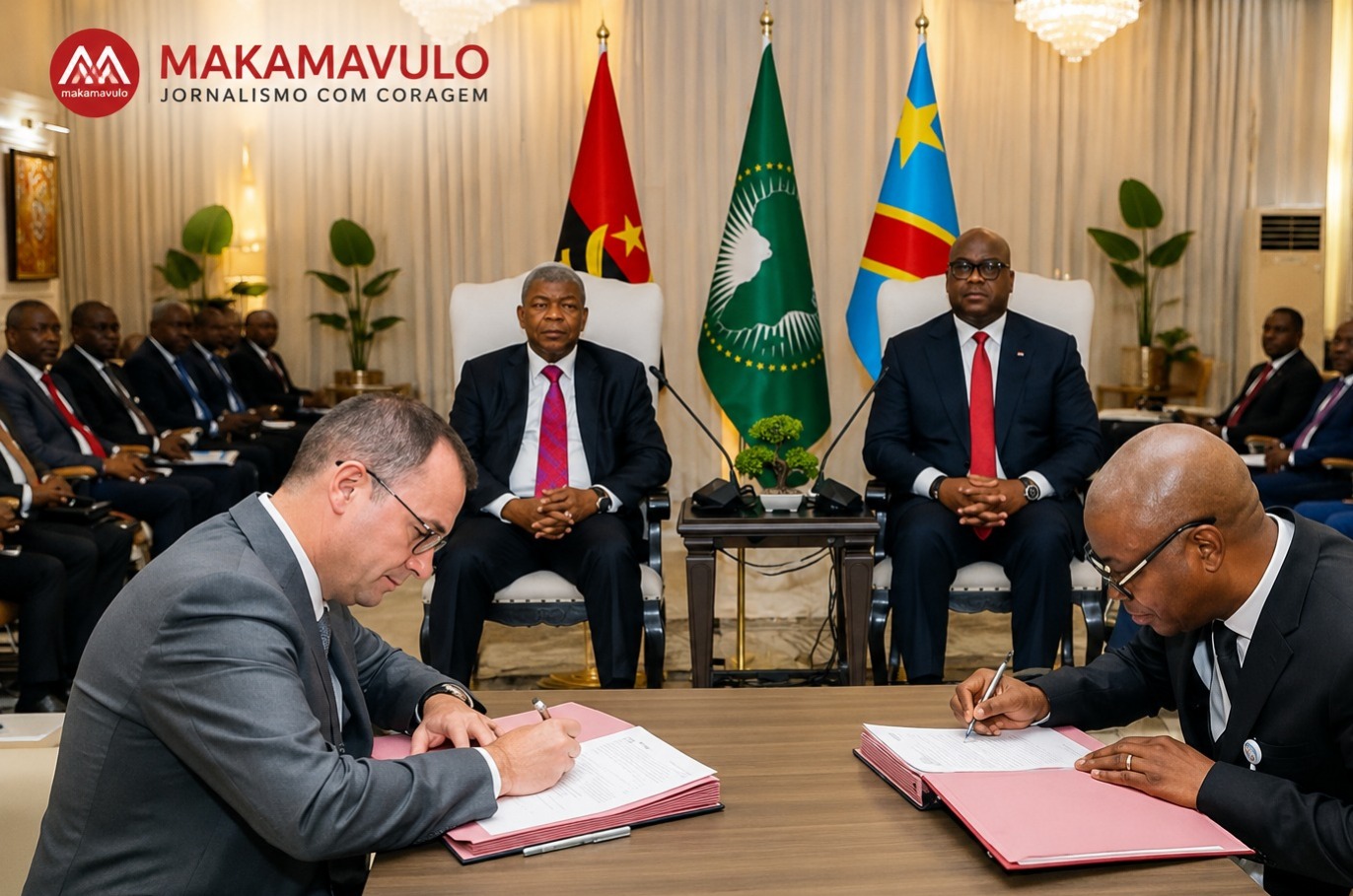 João Lourenço e Tshisekedi reforçam parceria no Corredor do Lobito com novo contrato na RDC