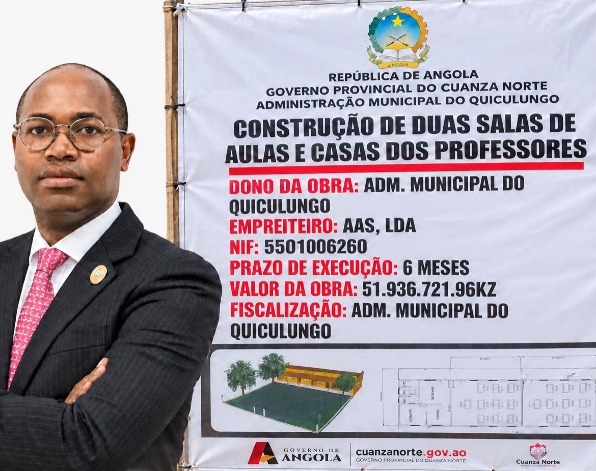 Os Roubos de João Diogo Gaspar uma obra de 51,9 milhões para duas salas de aula no Cuanza Norte