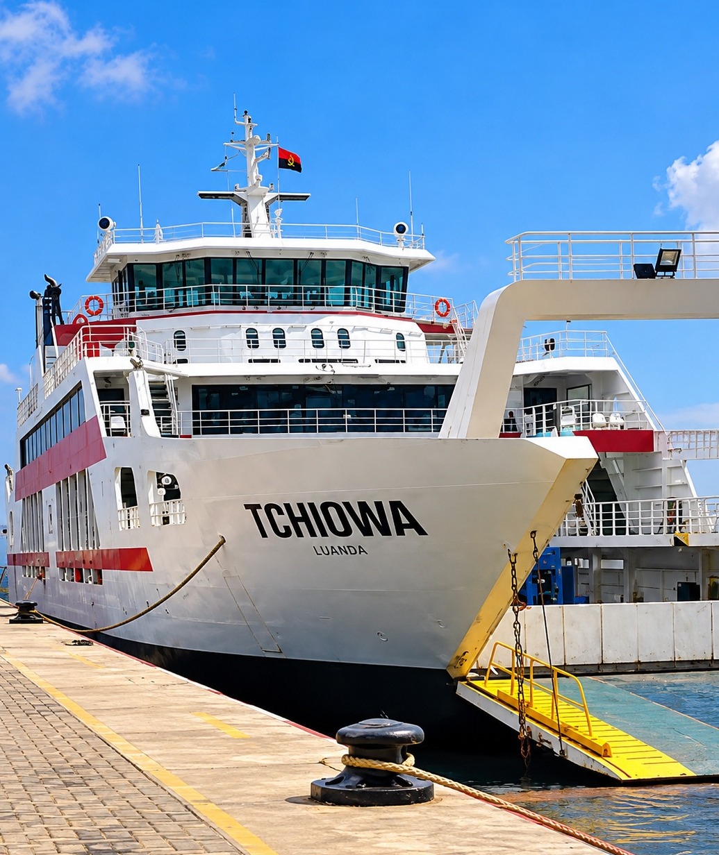 Navio Tchiowa realiza primeira viagem entre Cabinda e Soyo e abre nova etapa no transporte marítimo nacional