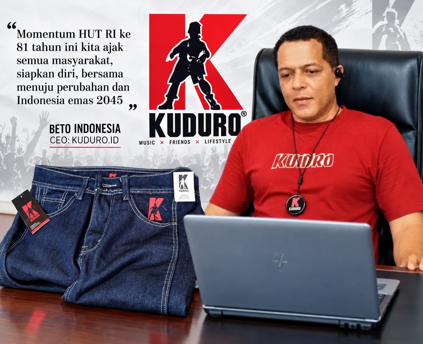 Empresário angolano Beto da Indonésia promove lançamento internacional da marca KUDURO em Jacarta